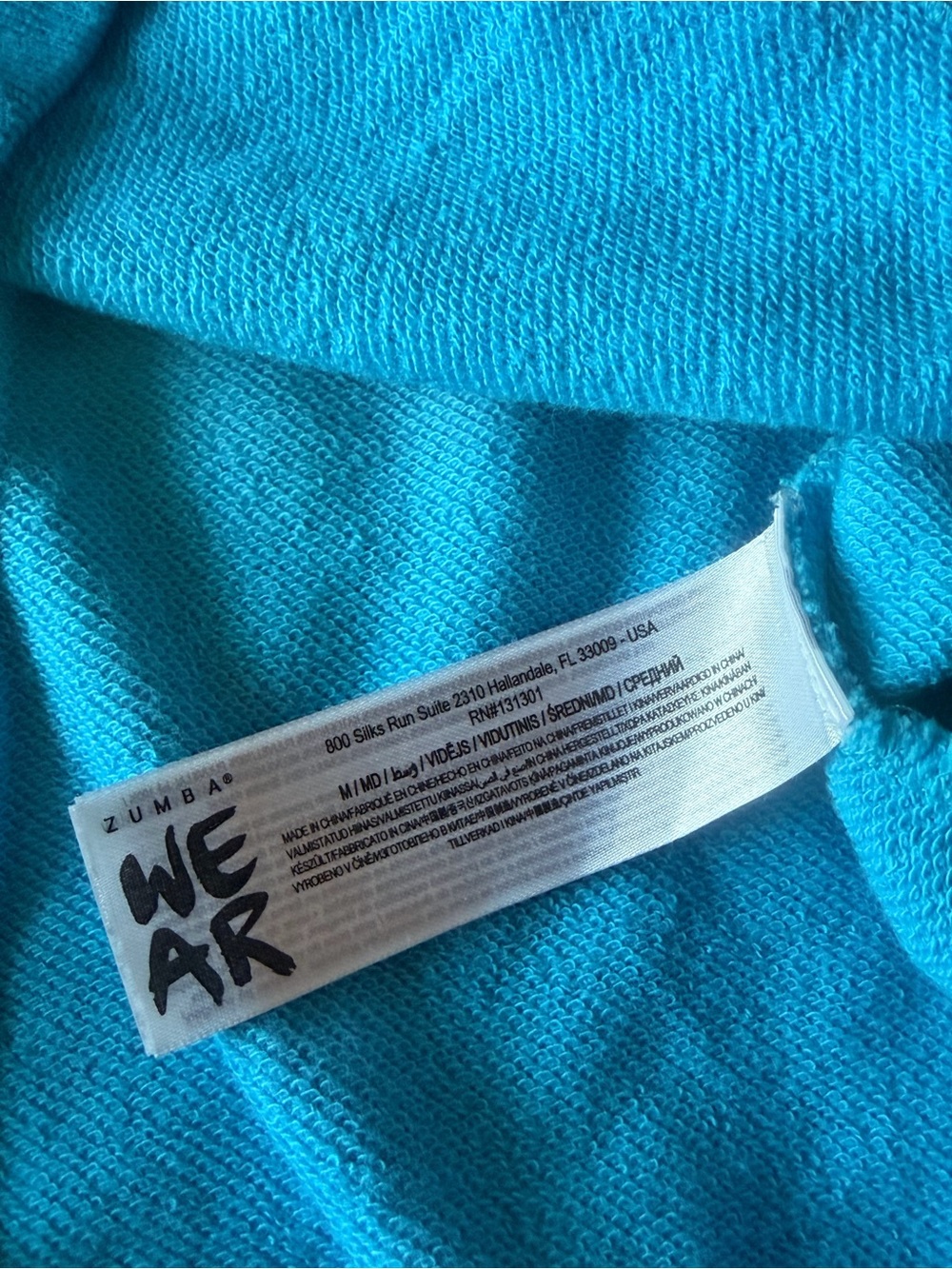 Zumba Fitness Ombre 'Spiritual Dancer' Sweatshirt - Purple, Turquoise & Pink - Picture 6 of 8